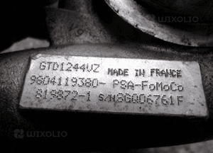 Peugeot citroen ford 1.6 turbosprężarka 9804119380 2