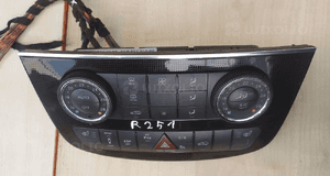 mercedes r 251 gl ml 164 panel klimatyzacji awaryjnych blokady mostów grzania foteli ramka dekor 6