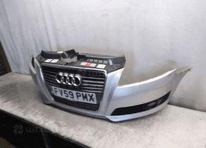 Zderzak przód przedni kompletny audi A3 8P lift 08-12 LY7W srebrny 5
