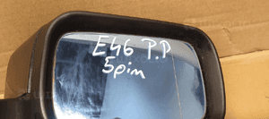 Lusterko zewnętrzne prawe BMW 3 E46 5 PIN 386/6 7