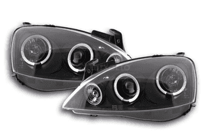 Lampy Reflektory OPEL CORSA C 00-06 RINGI LED 1