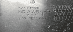 Podszybie osłona podszybia prawa VW Passat B6 3C1819404B 6
