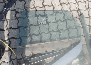 szyba drzwi audi a 6 c 6 lewa tył