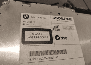 Bmw 3 F30 F31 F20 F21 radio nawigacja cd czytnik radioodtwarzacz oryginał 11