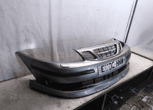 Zderzak przód przedni do saab 93 9-3 szary spryskiwacze lamp xenon halogeny 2