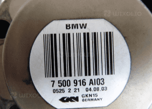 Półoś lewa prawa tył 7500916 BMW X5 E53 3,0D 4