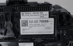 Licznik virtual zegary lcd audi Q3 83A 83A920700 6