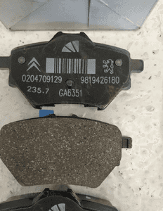 CITROEN C4 III E-C4 KLOCKI HAMULCOWE TYŁ TYLNE KOMPLET NOWY ORYGINAŁ 5