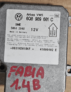 VW Passat B5 Golf IV 4 Seat Skoda sensor sterownik airbag poduszek  6Q0909605 H B A   6Q0909601 C 3