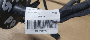 Wiązka instalacja drzwi prawy przód Citroen C5 III UK 9684766880 6