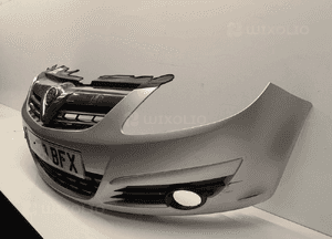 Zderzak przód przedni opel corsa d Z157 Z176 srebrny halogeny 2