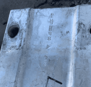 MERCEDES E 207 coupé belka strefy wzmocnienie okular strefa 4