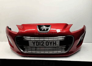 Zderzak przód przedni peugeot 308 lift fl lkrd bordo bordowy halogeny 1