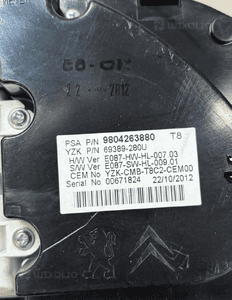 Licznik zegary peugeot 3008 5008 9804263880 eu org 5