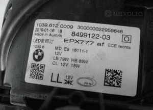 Bmw 5 G30 G31 adaptive idealna lampa przednia prawa przód 14