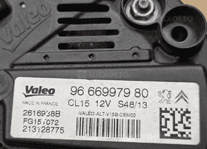 Peugeot 207 308 Citroen C4 1.4 1.6 16V VTi THP alternator Valeo CL12  V 757651380   CL15 966997980 6