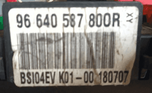Citroen C4 Picasso I moduł sterownik BSI K01 K04 96640587800 R 966689568002 6