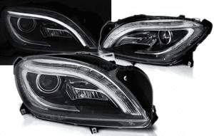 REFLEKTORY Lampy LED BLACK do MERCEDES W166 od 2011 do 2015 Roku 1