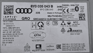 Audi oe czytnik nawigacj multimedia MIB3 top high 8Y0035043B 4