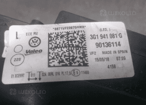 LAMPA PRZÓD LEWA VW PASSAT B8 FULL LED 3G1941081G 5