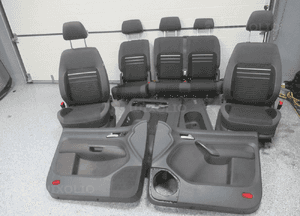FOTELE TAPICERKI ŚRODEK WNĘTRZE VW CADDY 3 III LIFT 2010-2015 rok 1
