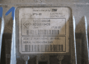 STEROWNIK SILNIKA CLIO III MODUS 1.5DCI 8200399038 3