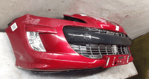 Zderzak przód przedni peugeot 308 lkrd bordo bordowy halogeny 4
