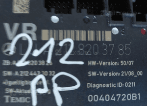 MERCEDES C 204  E 207 E 212 ML GL 164 moduł moduły drzwi zamka RÓŻNE NUMERY 6