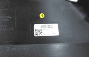 Hyundai tucson iv lift 2024- listwa spoiler zderzaka przód 86569-N7GA0 8