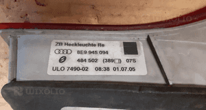 Lampa prawy tył audi A4 B7 nr 8E9945094 3