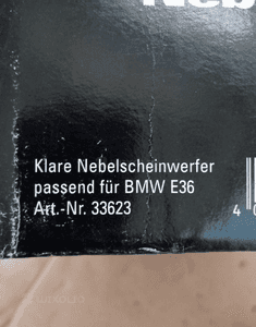 Halogen Prawy Bmw e36 TUNING INPRO GERMANY nowy clear 3