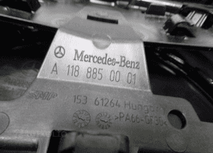 Mercedes cla W118 A118 grill atrapa diament czarny 10