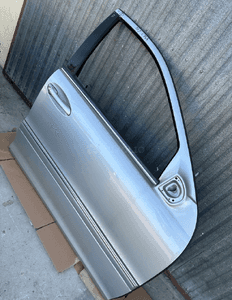 MERCEDES E 211 drzwi prawe przednie przód srebrne lakier 744 szyba zamek klamka avantgarde 3