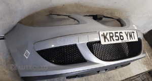 Zderzak przód przedni seat altea LS7N srebrny halogeny 4