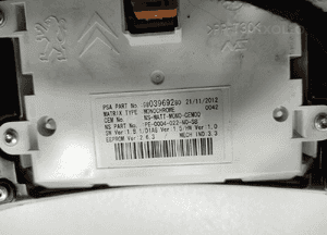 Licznik peugeot rcz 1.6 thp 9803969280 9804866380 2012-2015 lift europa 10