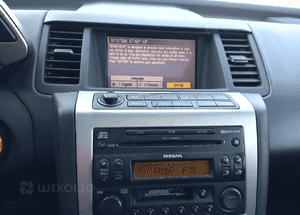 Nissan Murano I Z50 radio BOSE navi navigacja wyświetlacz monitor PN2736N DP7W-3303Z 2