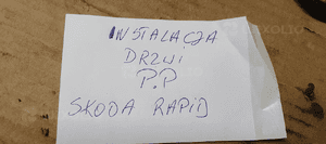 Wiązka instalacja drzwi prawy przód Skoda Rapid 9