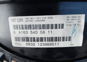 Licznik zegary Mercedes ML W163 2.7 CDI A1635405811 4