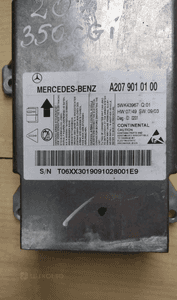 MERCEDES E 207 moduł sensor poduszek airbag 2