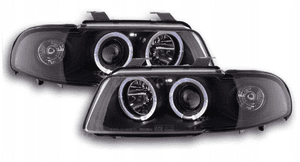 Lampy reflektory do audi A4 od 1994 do 1998. roku soczewki ringi led 1