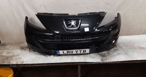 Zderzak przód przedni do peugeot 207 lift exl exld czarny 1