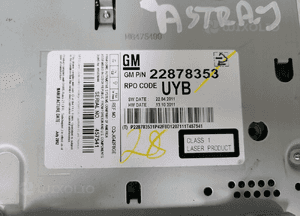 RADIO CD 22878353 Opel Astra 4 IV J 09- EU 2