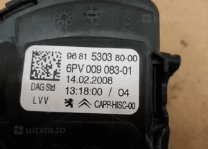 Pedał potencjometr gazu Peugeot 308 1.6 THP 9681530380 4