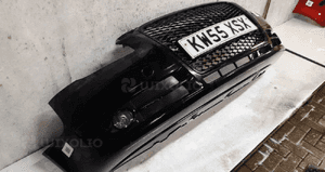 Zderzak przód przedni audi A4 B7 czarny LY9B plastry miodu halogeny 3