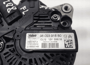 ALTERNATOR PEUGEOT 208 I 1.2 VTI 9809391880 2015-2019 LIFT 4