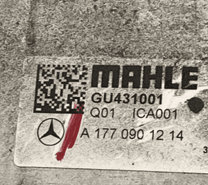 Intercooler mercedes W176 A1770901214 org fv 8