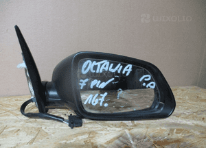 Lusterko prawe przód przednie skoda octavia ii lift 7 pin 5