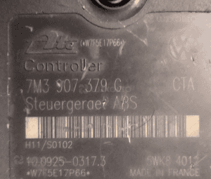 VW Sharan lift 01-05 pompa sterownik ABS 7M3907379G 4