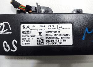 Moduł sterownik bluetooth telefonu peugeot 508 i 9805727380 2010-2014 4