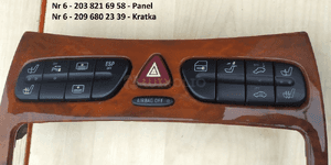 MERCEDES C 203 CLK 209 panel ramka radia navi siedzeń awaryjnych 17